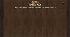 Desktop Screenshot of majesticviewlodge.com