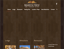 Tablet Screenshot of majesticviewlodge.com